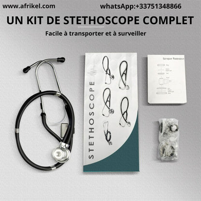 STETHOSCOPE , TENSIOMETRE, SERINGUE, GANTS et THERMOMETRE