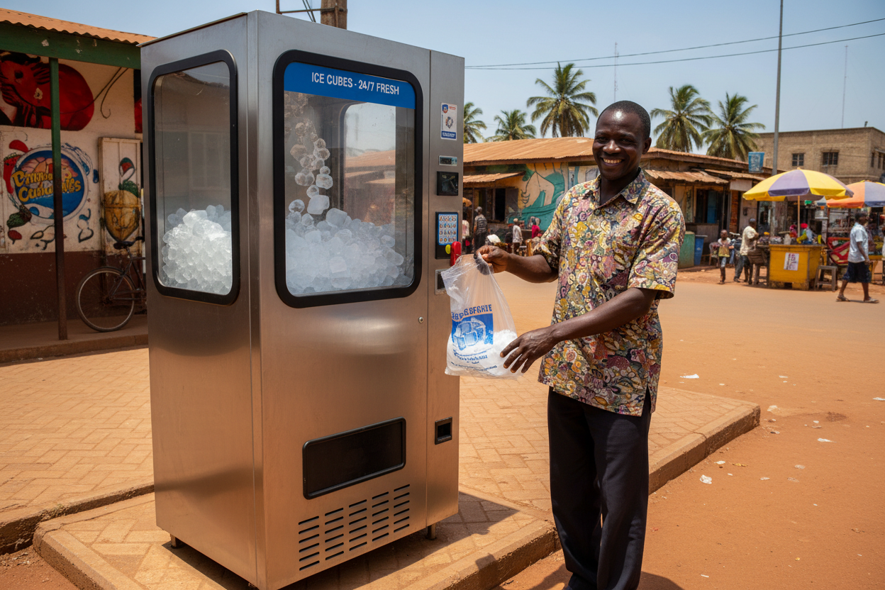 DISTRIBUTEUR AUTOMATIQUE DE GLACONS