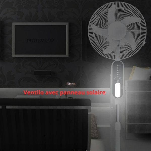 VENTILATEUR AVEC PANNEAU SOLAIRE