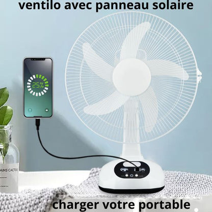 VENTILATEUR AVEC PANNEAU SOLAIRE