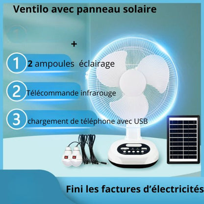 VENTILATEUR AVEC PANNEAU SOLAIRE