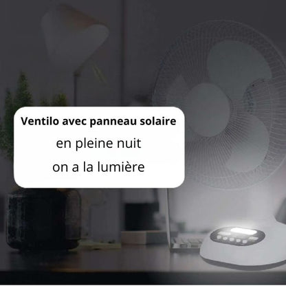 VENTILATEUR AVEC PANNEAU SOLAIRE