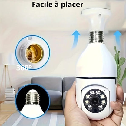 AMPOULE AVEC CAMERA INTELLIGENTE A 360°